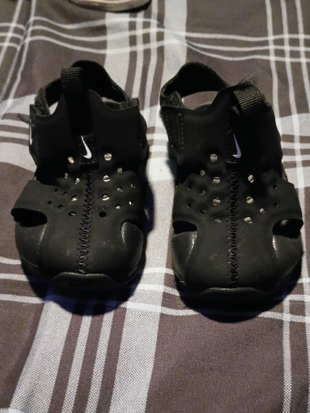 Kids Black Nike &  Jordan Shoe Set Casual Sneakers and Water Shoes